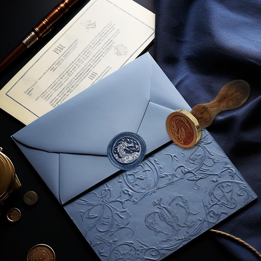 DELORIGIN 1" Wax Seal Stamp Dragon - Image 3