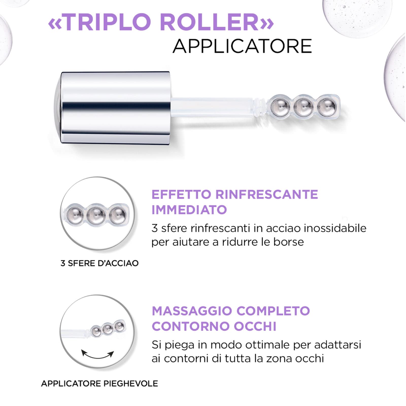 L'Oréal Paris Revitalift Filler Trattamento Anti-Rughe Rivolumizzante Giorno Crema Viso con Acido Ialuronico + Revitalift Siero Contorno Occhi Effetto Rinfrescante con Caffeina da 20ml - 2 Prodotti