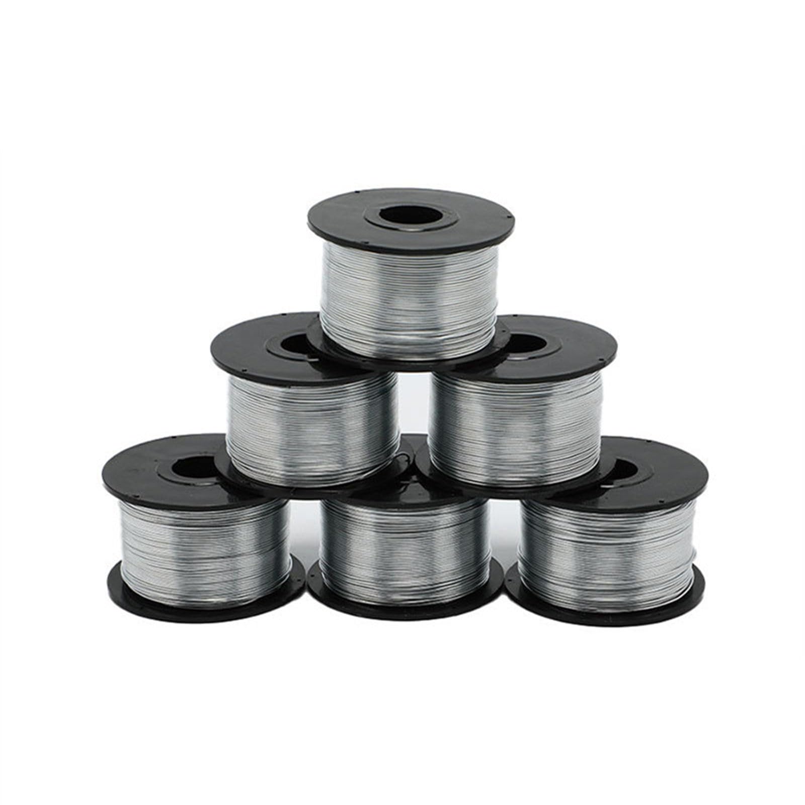 Liens d'armature en acier, idéal pour sécuriser les câbles et les travaux en béton 0, 8 mm de diamètre, bobine de 110 m, fil d'armature