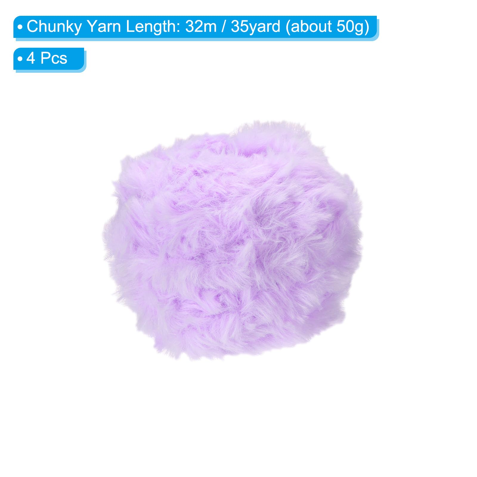 PATIKIL 35yds Faux Fur Yarn - Image 2