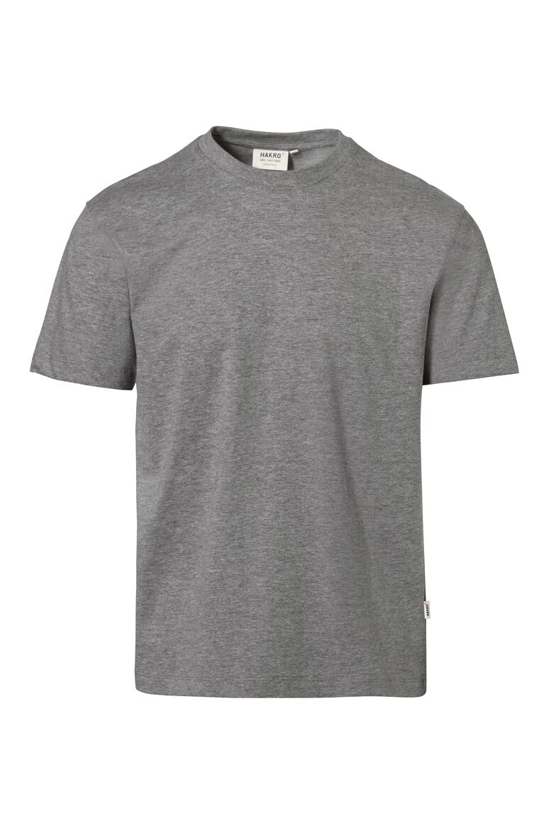 HAKRO T-Shirt Heavy T-Shirt Heavy 190g/m2 grau-meliert 293