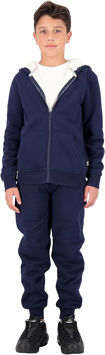 TONY HAWK Boys Hoodie and Jogger Set | Fleece Sherpa Lined Hooded Sweatshirt and Sweatpants for kids