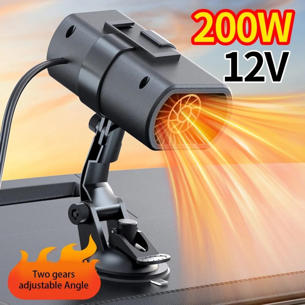 Desempañador universal for coche de 12 V y 200 W, ajustable, for eliminar la escarcha, la nieve y la niebla. Calentador for descongelar el parabrisas.