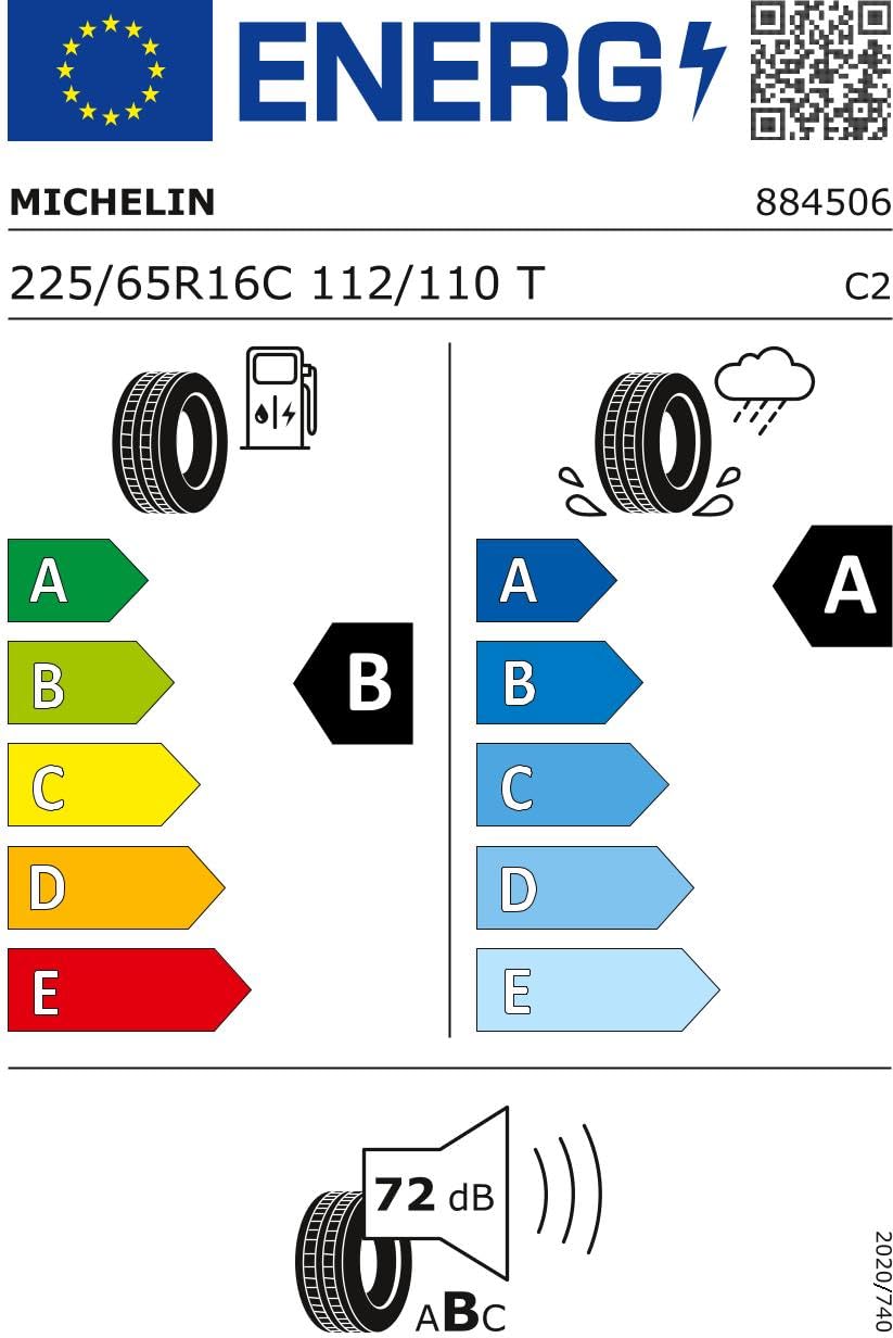 MICHELIN 225/65 R16 112/110T Pneu Été LCamion