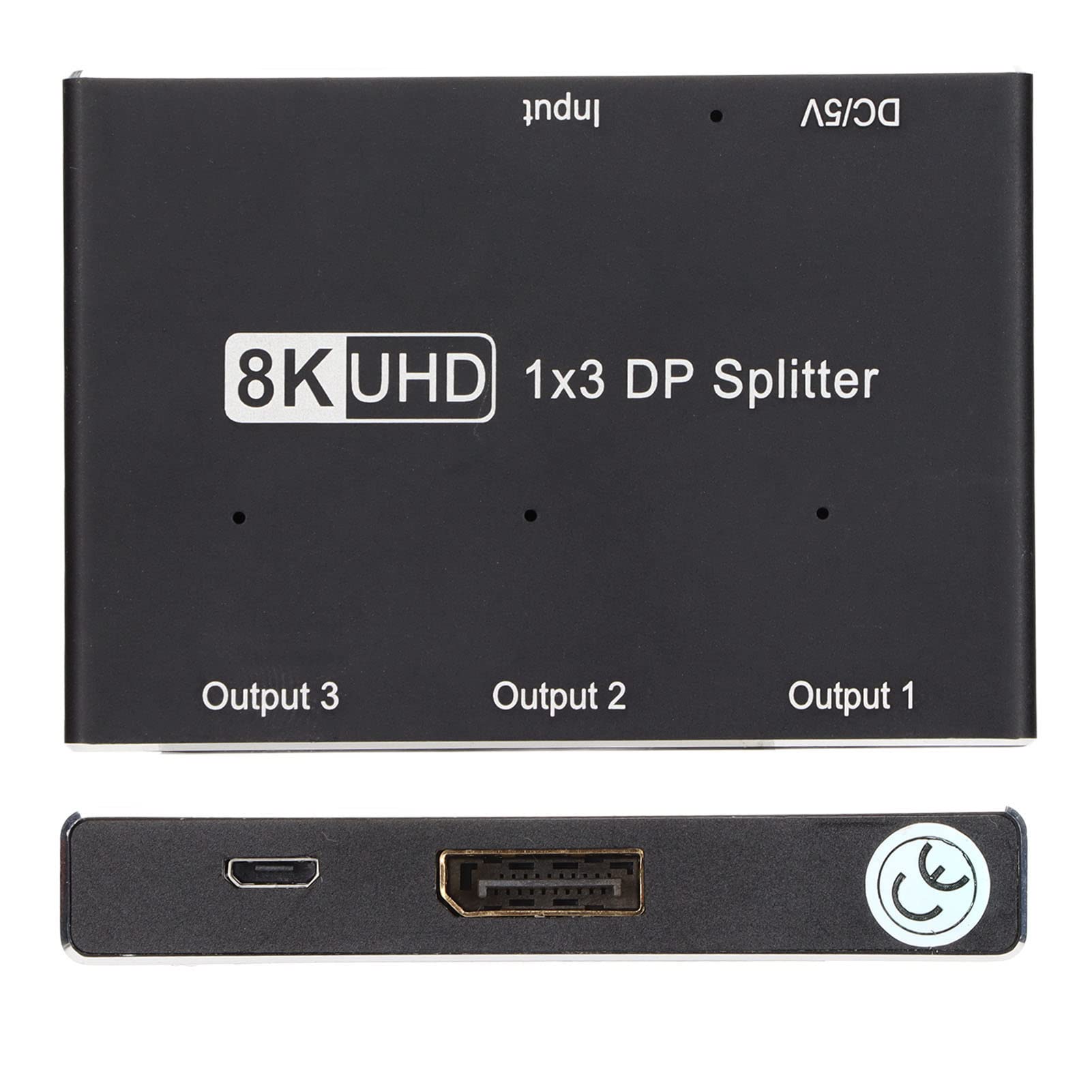 1x3 Rozdzielacz DisplayPort z Wyjściem 8K 30Hz