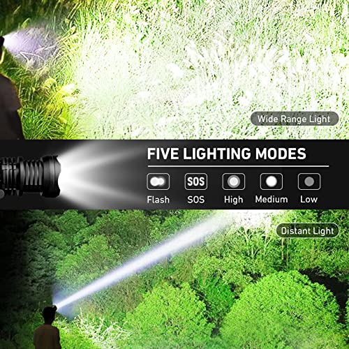Led-Rechargeable-Headlamp-100000-Lumens-Head-Lamps-Outdoor-Rechargeable-Bright-Headlamps-for-Adults-with-5-Modes-Ipx7-Waterproof-90-Adjustable-Lamp-Camping