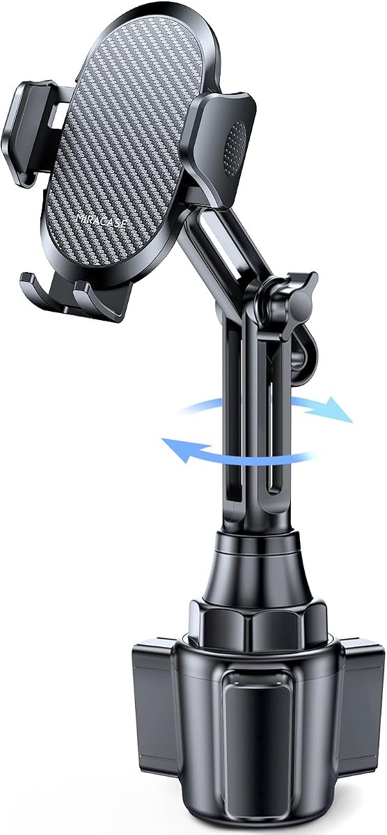 2025 Soporte universal para teléfono con taza para automóvil, [giratorio y ajustable] Soporte para teléfono con cuello largo para taza de automóvil Compatible con iPhone, Samsung, Google y más teléfonos inteligentes