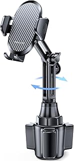 Miracase 2025 Upgraded Universal Cup Phone Holder for Car, [Rotatable & Adjustable] Long Neck Car Cup Holder Phone Mount Compatible with iPhone, Samsung, Google & More Smartphones