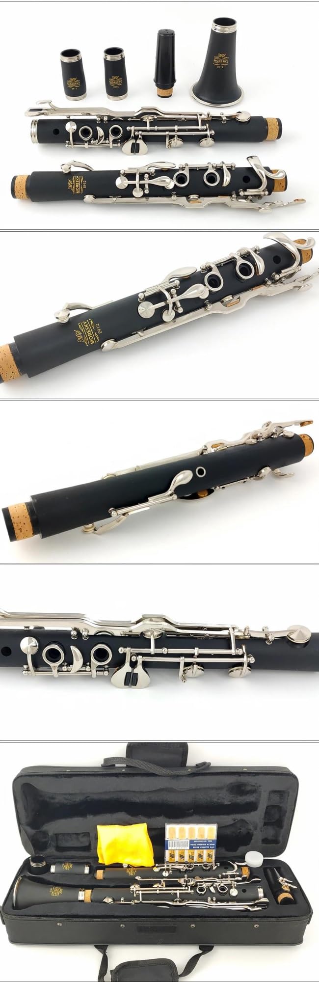 Clave De Clarinete Resina ABS G Clarinete | Modelo niquelado de 18 teclas