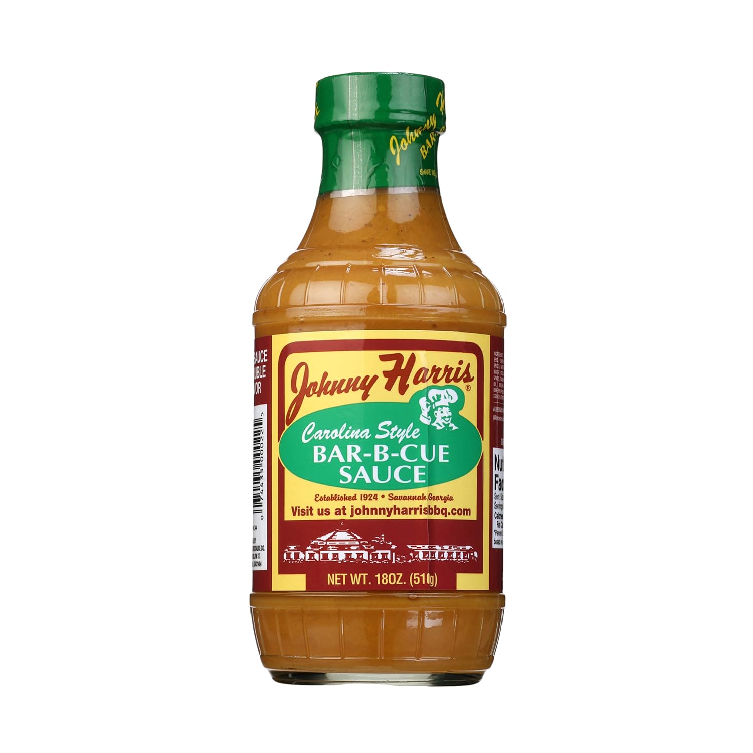 Johnny Harris Carolina Style Bar-B-Cue Sauce, Authentic Carolina Mustard BBQ Sauce, Tangy Mustard Grilling, Sweet and Gluten-Free Barbecue Sauce for Ribs, Vegan-Friendly Southern Flavor – 1 Pack