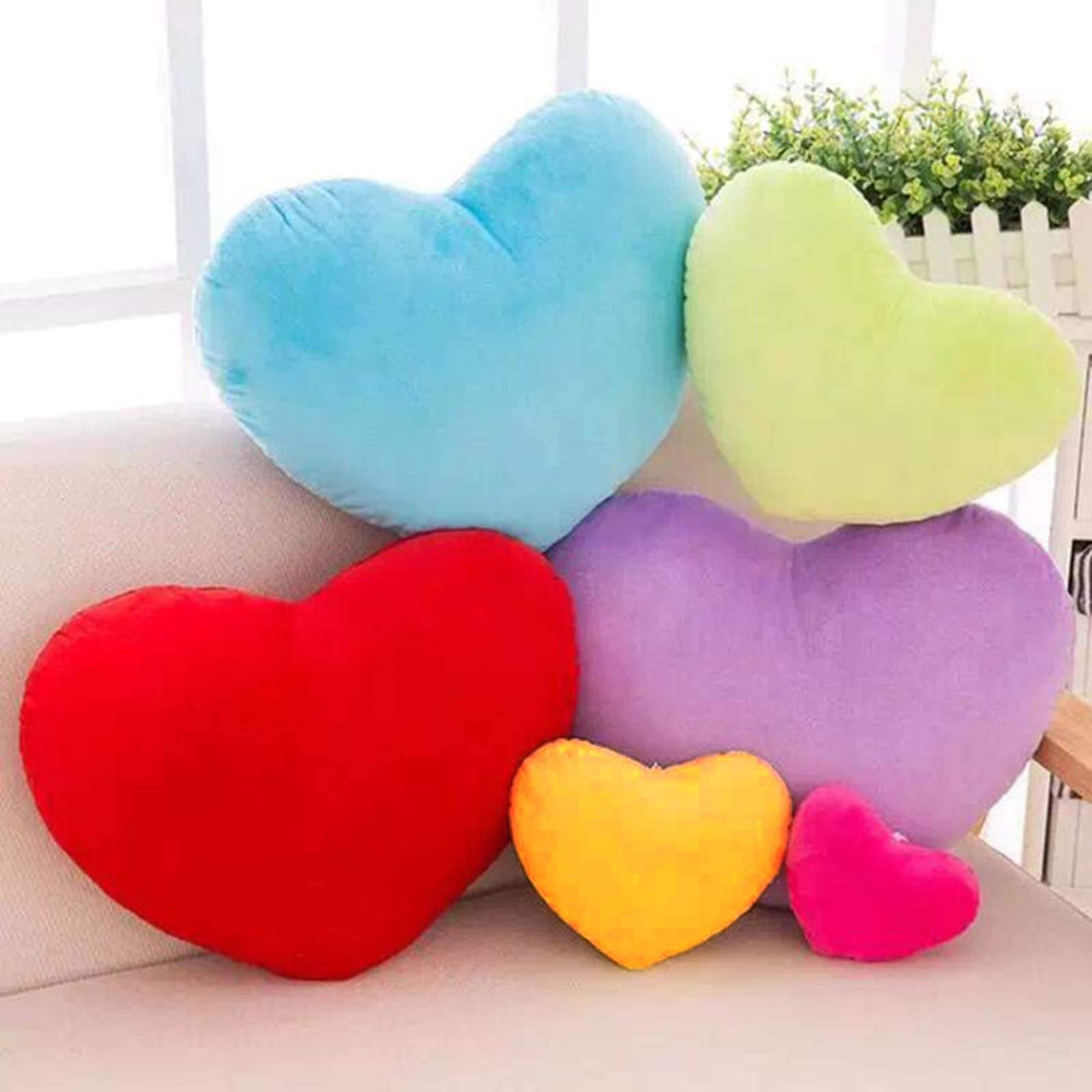 Cuscini decorativi in finta pelliccia di coniglio, soffici cuscini decorativi a pelo lungo, per divano, letto, divano e ragazze, regalo di San Valentino (cuore bianco
