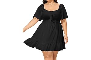 Plus Mini Dress | Sweetheart Neck Smocked Dress