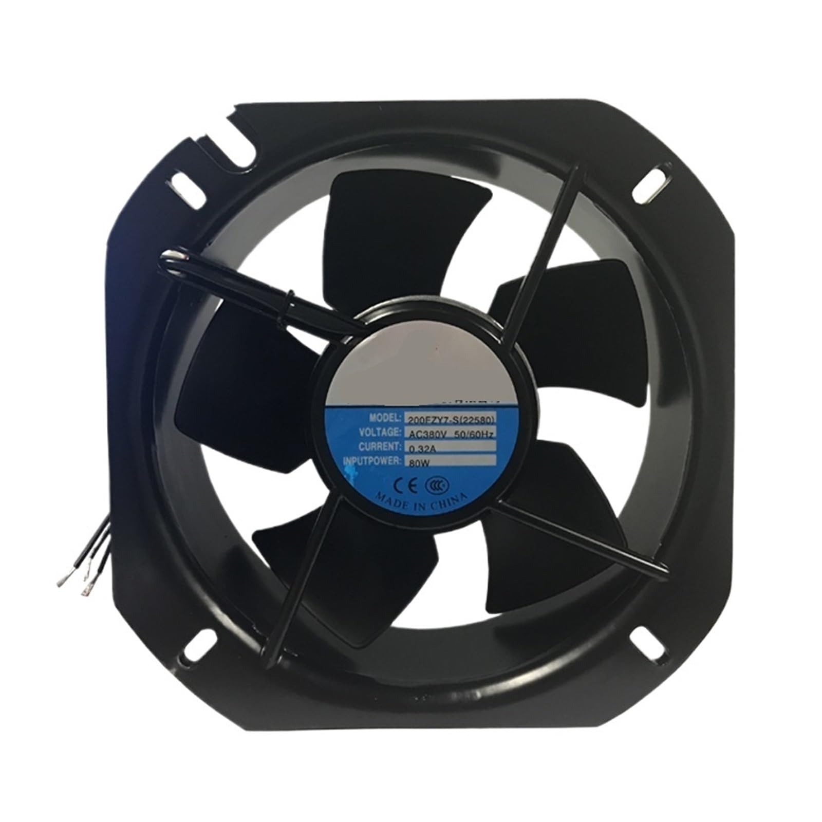 LZIKKGKI 200FZY6-S 0.4A 200FZY7-S 200FZY8-S 80W 225x225x80mm 22580 AC220V Axial Flow Fan(200FZY8-S 380V)