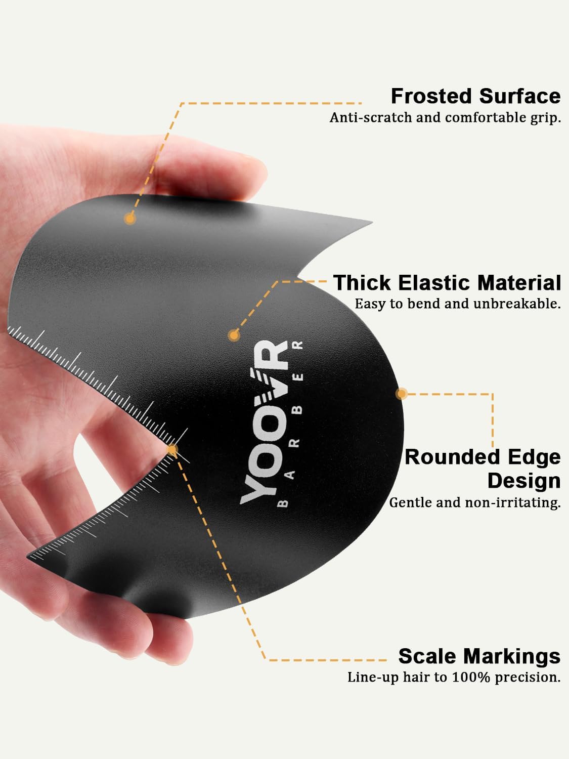 Barber Accessories Showdown: Graduated scale vs.Color Spray Edge T-Shaped