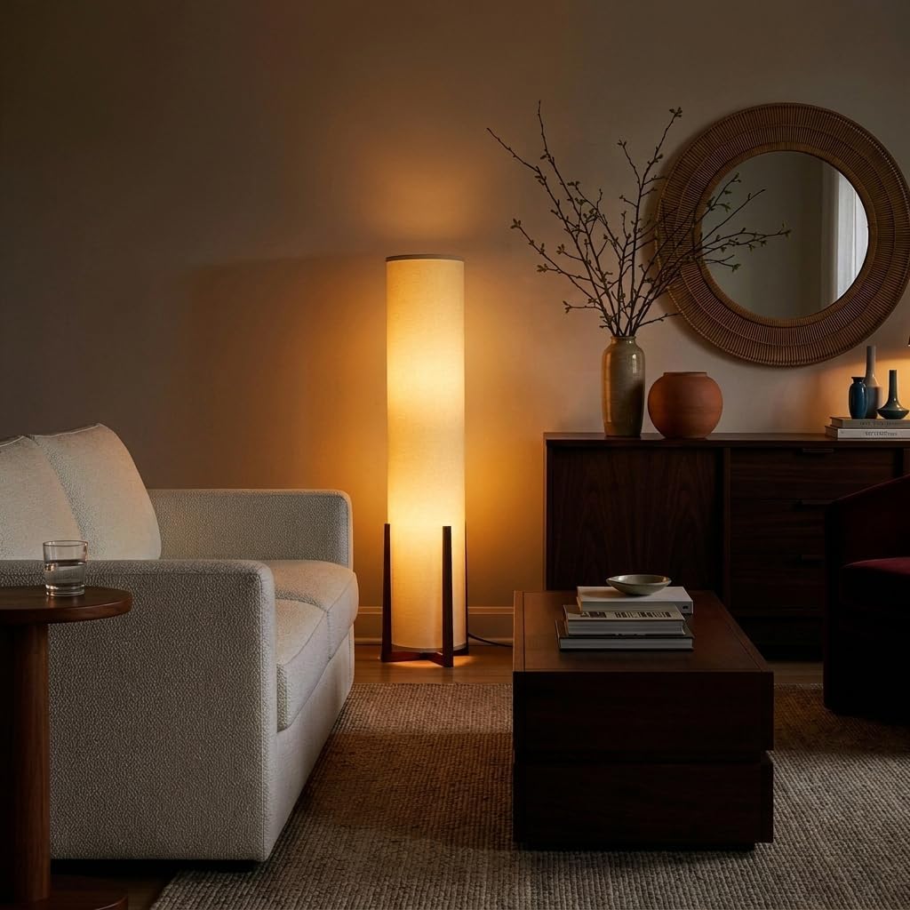 Sculptural Paper Lantern Floor Lamp