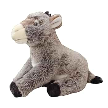 Amazon.co.jp: lilizzhoumax ロバのぬいぐるみ リアルなロバの