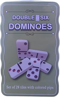 لعبة دومينو ذات نقاط ملونة مزدوجة ستة - أخضر