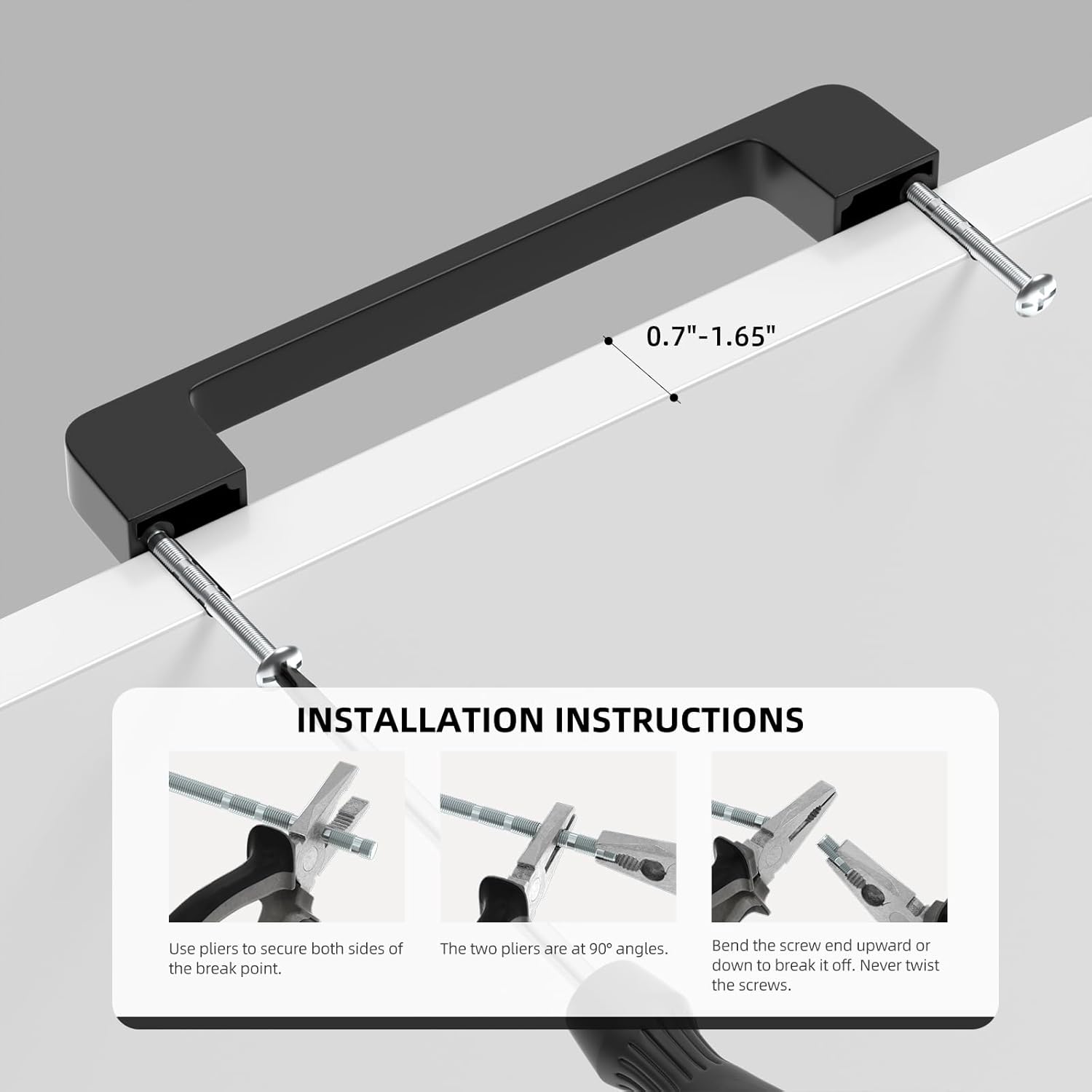 10 Pack 5 Inch Black Cabinet Pulls Solid Zinc Alloy Matte Black Cabinet Handles - Dresser Drawer Pulls for Kitchen Cabinet Hardware Zinc Alloy Handles