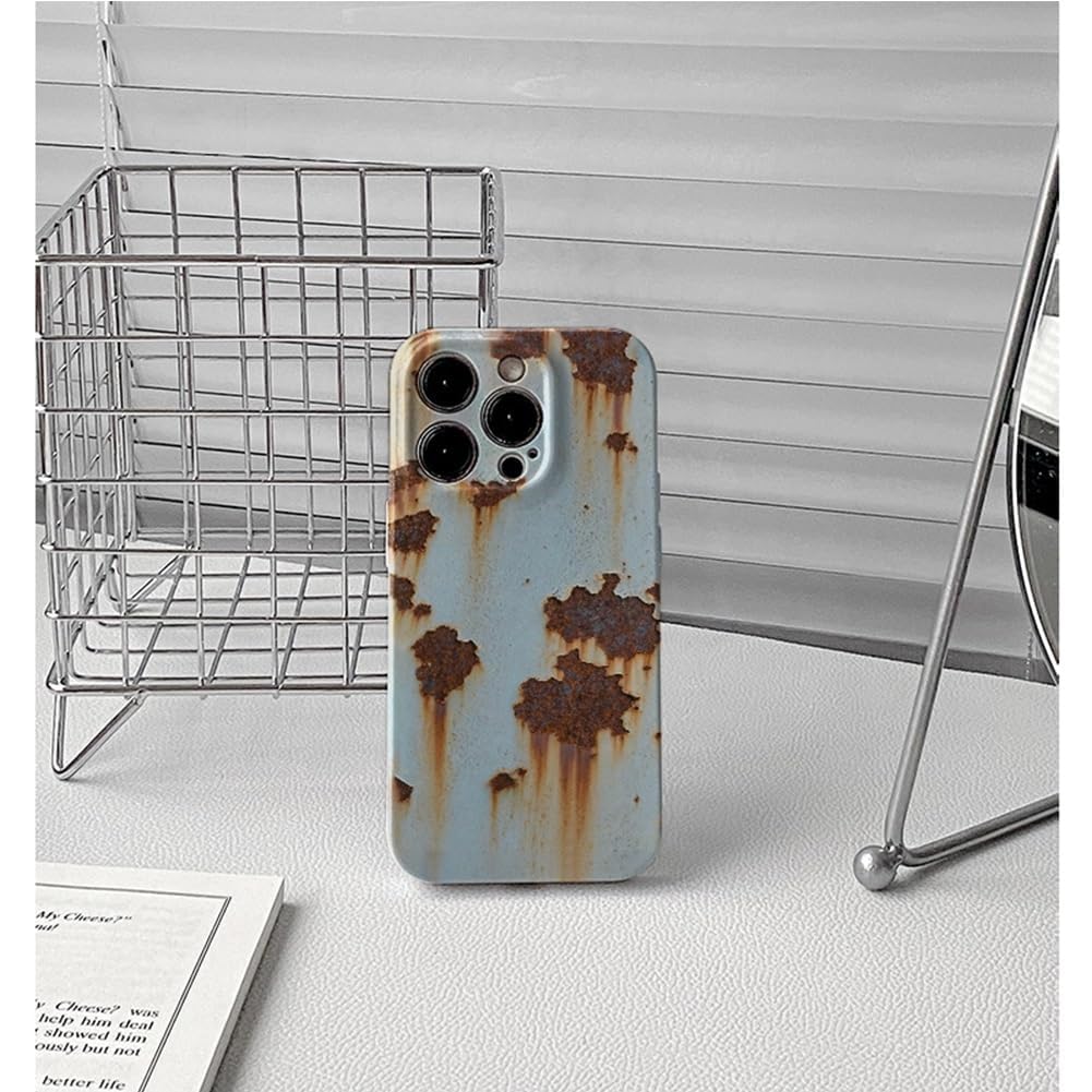 Amazon.co.jp: ヴィンテージ風の錆び風スマホケース iPhone 16/15/14