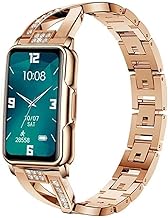 findtime Ladies Smartwatch Gold Smart Watch for Women Blood Pressure Bracelet Heart Rate Blood Oxygen Sleep Monitor Calorie Step Counter Pedometers Fitness Tracker Compatible with Android iOS