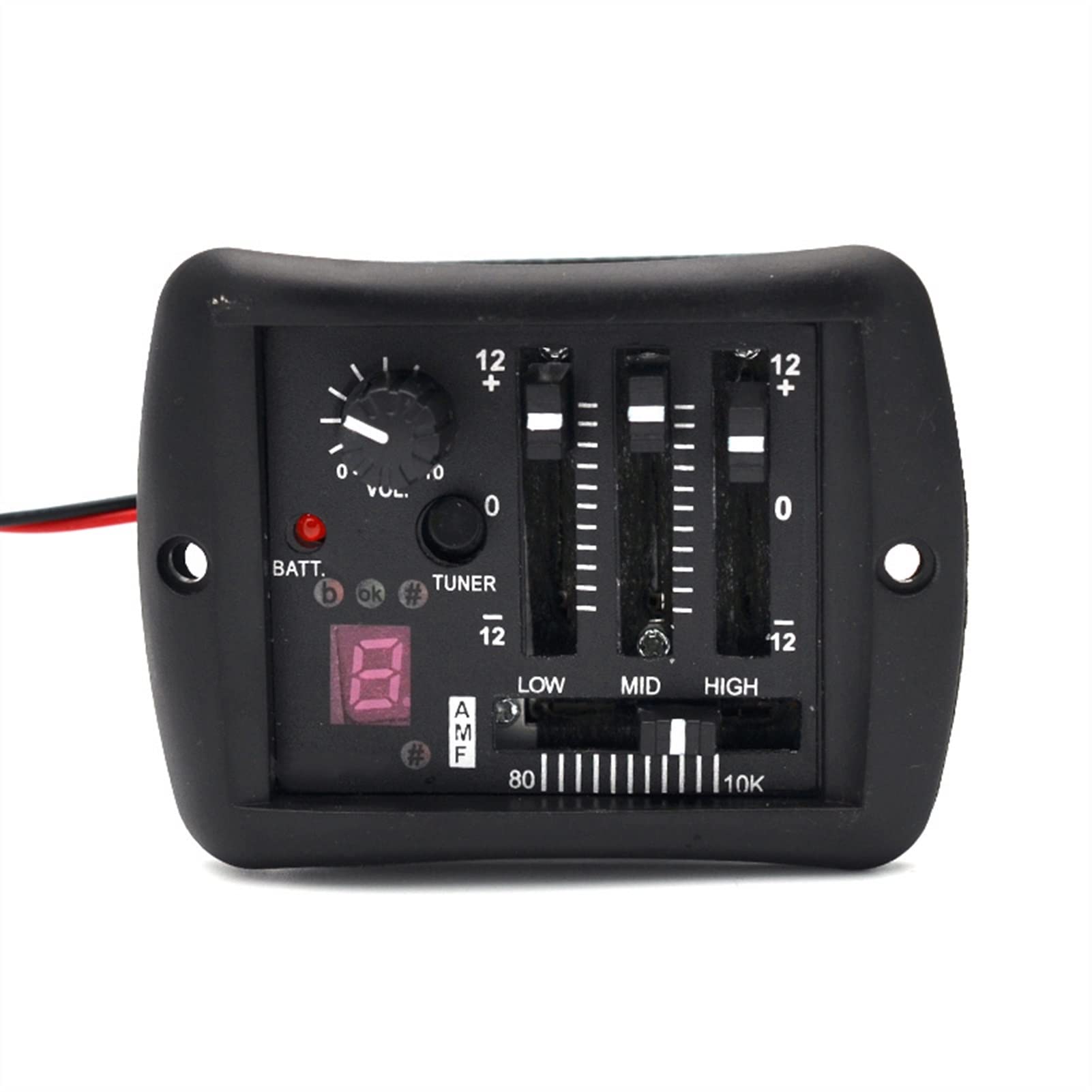 3-pasmowy Korektor Korektora Tuner Z Interfejsem Wyjściowym 6,35 Mm Przystawka Do Korektora Gitarowego
