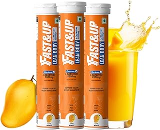 Fast&Up L-Carnitine 2000mg Effervescent Tablets | Premium Carnipure® Carnitine Supplement | Helps Convert Fat into Energy,... Price In India