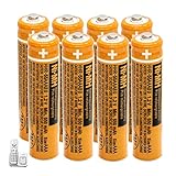 CIEEDE HHR-55AAABU NI-MH AAA Rechargeable Battery for Panasonic 1.2V 550mah 8 Pack NiMH AAA Batteries for Panasonic Cordless Phones, Electronics, Remote Controls