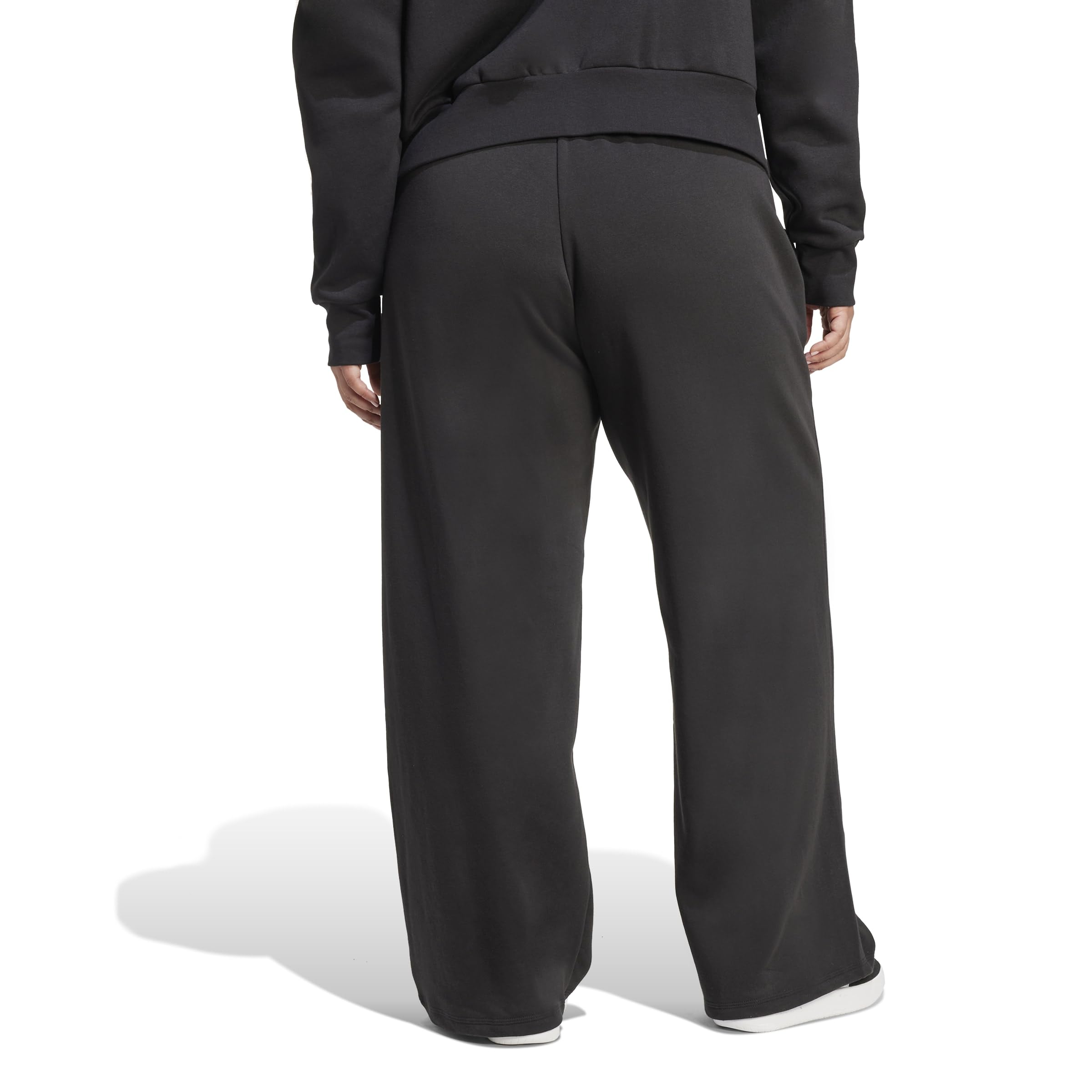 adidas Essentials Small Logo Feel Cozy Open Hem (Plus Size) - Spodnie golfowe Kobiety