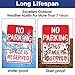 Faittoo No Parking This Space Is Reserved Sign, 2-Pack 14 x 10 Inch Reflective Aluminum Sign, UV Protected and Weatherproof, Durable Ink, Easy to Install and Read, Indoor/Outdoors Use