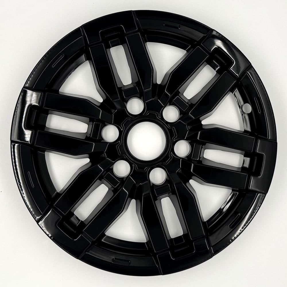 17" 6 Dbl Spoke Gloss Black Wheel Skins for Chevy Colorado LT 2023-2025 (Set of 4)