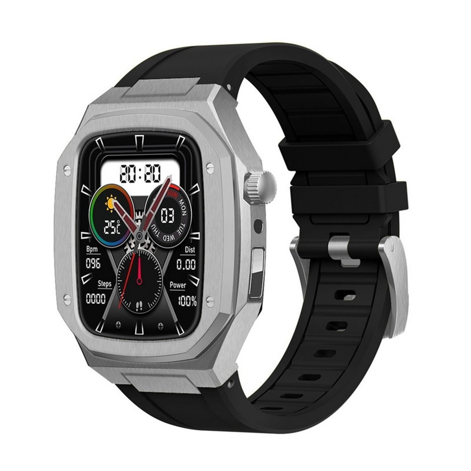 Étui en alliage pour la série iWatch 7 6 5 4 boîtier en acier inoxydable 45mm