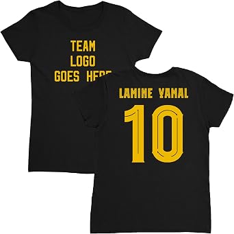 Lamine 10 Inspired - Barcelona Tribute Jersey Style Ladies Crewneck T-Shirt