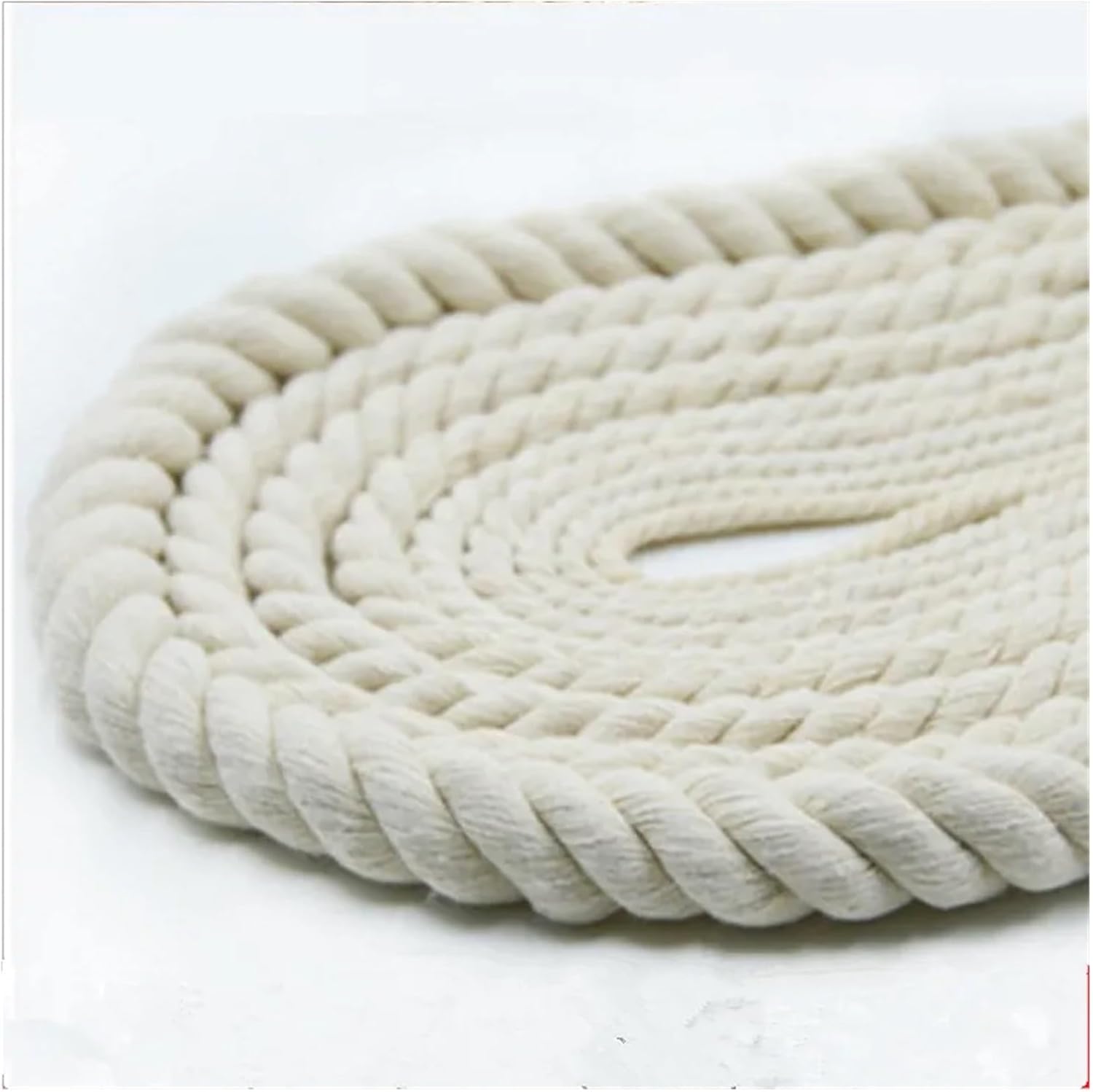 5mm-20mm Cotton Rope Home Decoration Thick Cotton Rope DIY Handmade Reinforced Accessories Rope 10 Meters(6mm x 10M)