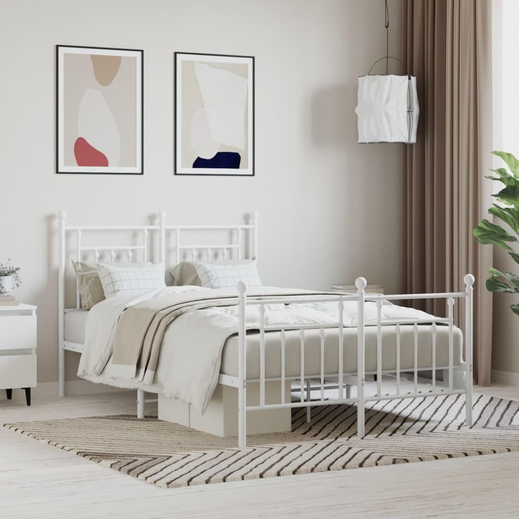 Tidyard Bedframe met lattenbodem, metalen bed, bedframe, metaal, zwart, metaal, 180 x 200 cm