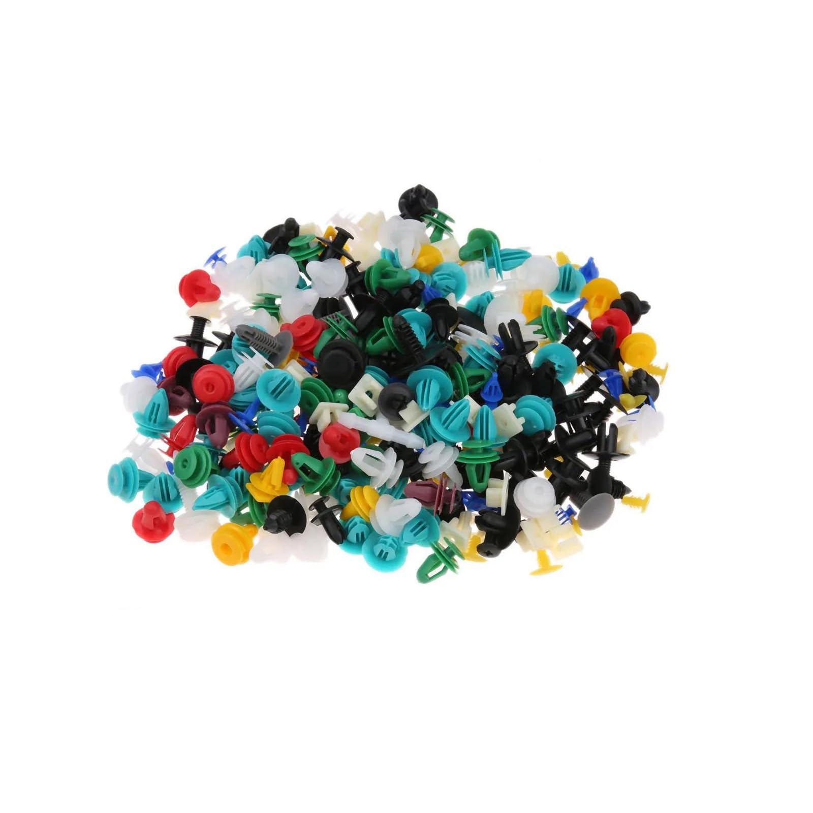 Viti e accessori 500 Pezzi Di Fissaggio Universali Misti 30 Tipi Clip Per Pannello Rivestimento Della Portiera Dell'auto Rivetti Per Paraurti Auto Fermo Push Motore Parafango