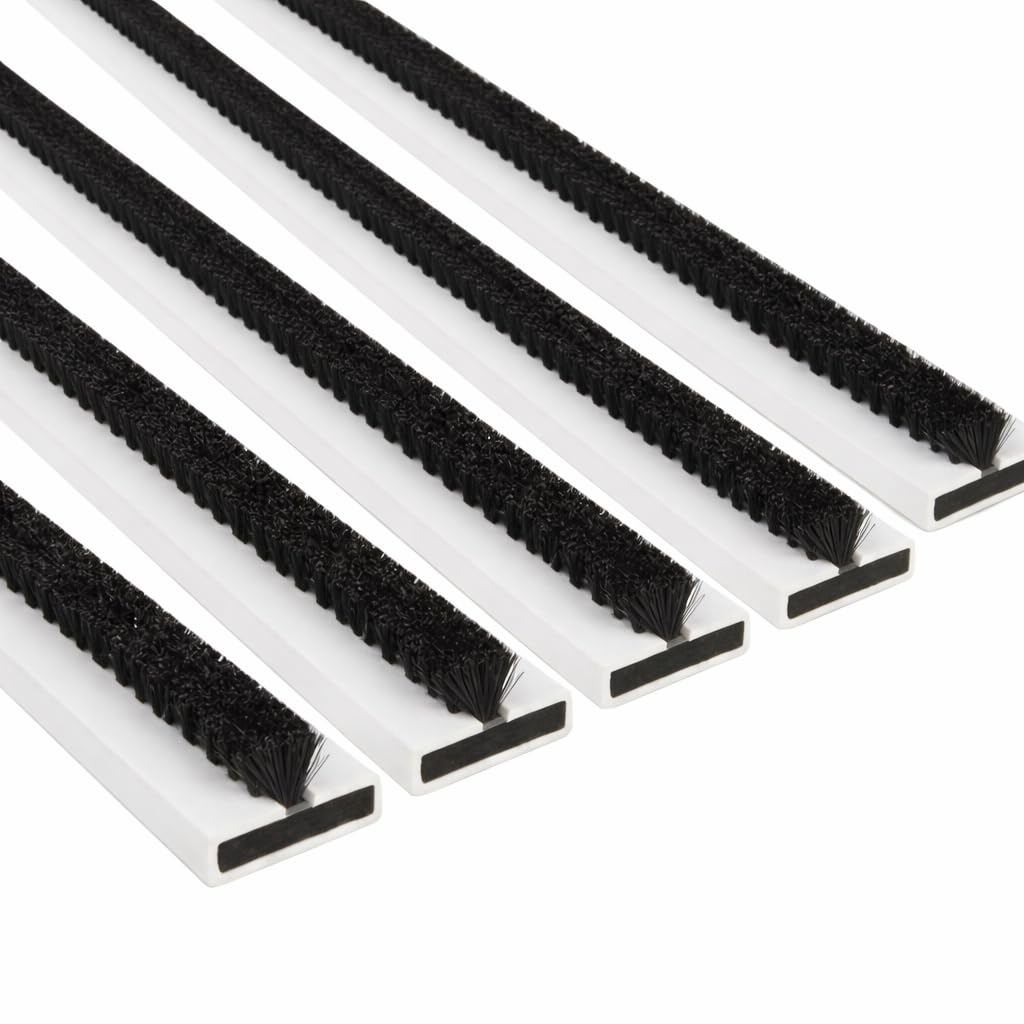 Exitex White Intumescent Fire And Smoke Door Seal Strips – 5 Pack – 1050Mm Length – Self Adhesive Safety Seals To Reduce Smoke Spread (, 1050Mm X 20Mm X 4Mm)