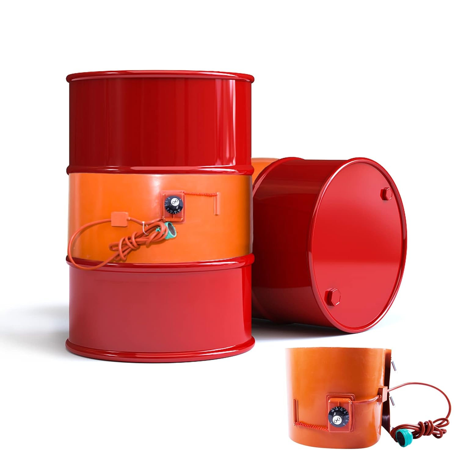 BAOSHISHAN 100L Oil Drum Heater Silicone Heater Pad Electric Heating