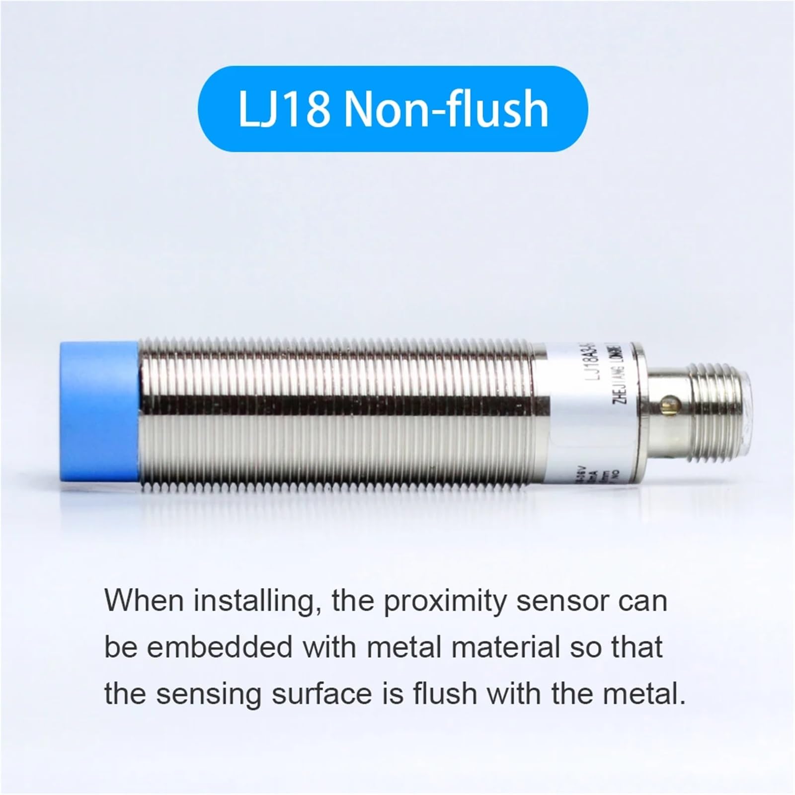 1 Stück M18 Induktiver Näherungssensor 4-poliger Stecker Zylindrischer Metall-Annäherungsschalter for die industrielle Automatisierung(LJ18A3-5mm NPN NO)
