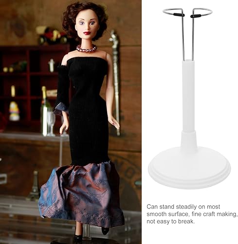 Miniatura 4 de jojofuny 2Pcs White Doll Stand for 12-18 Inch Action Figure: Adjustable Height Doll Holder for Display - Action Figure Stand for Home Decoration