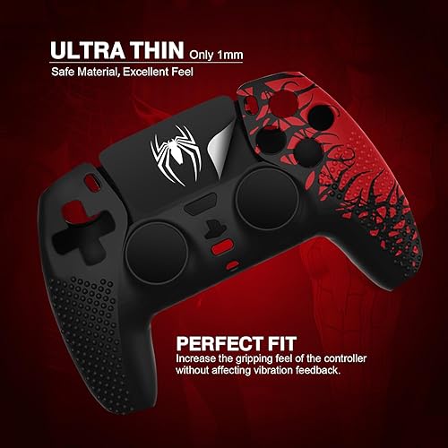 Miniatura 2 de Darno Funda de silicona antideslizante para controlador Ps5, accesorios para controlador Ps5, suave cubierta protectora para el agarre del control