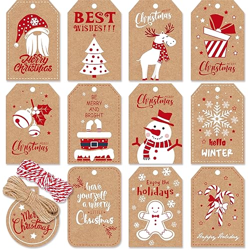 Christmas Gift Tags with String