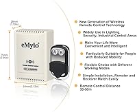Vista 2 de eMylo DC 12V 2CH RF Relé inteligente Control remoto inalámbrico interruptor de luz puerta de garaje Abridor remoto 433Mhz transmisor con receptor