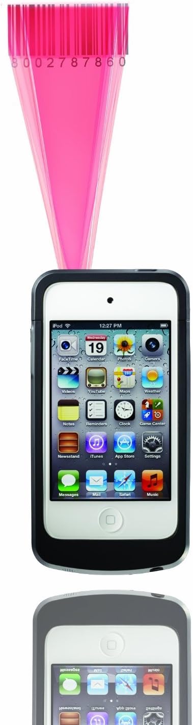 Linea-pro 4 1D/2D barcode and 3-Track magnetic stripe reader for iPod Touch 4 (Ipod Touch 4 included)