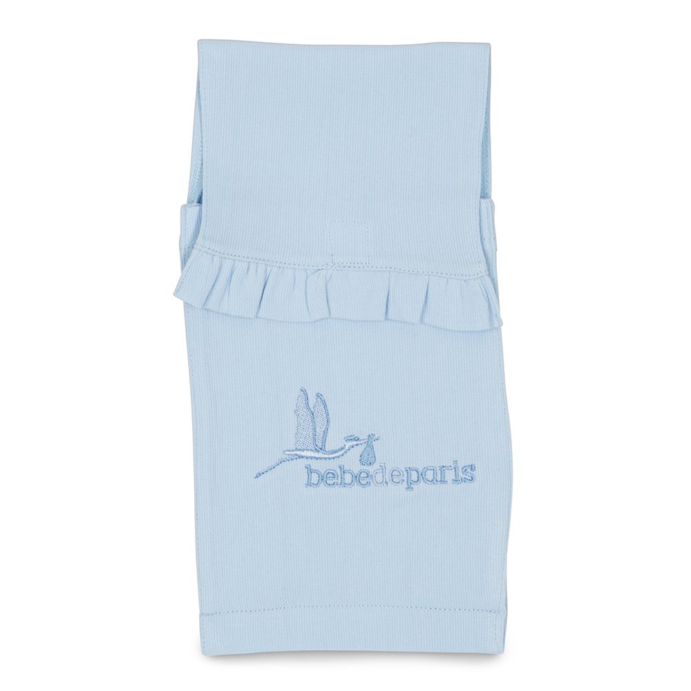 BebeDeParis Coffret Cadeau Bébé Bouquet de Layette Naissance Bleu Gâteau Couches Chic