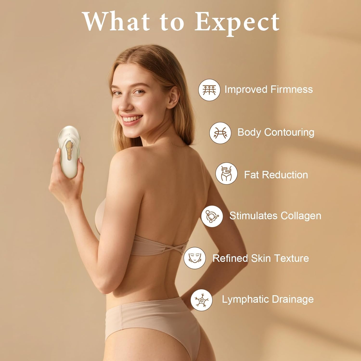 3-in-1 Precision Cellulite Release Device, Cellulite Machine Handheld Body Sculpting Device with Adjustable Modes USB-C Charging for Belly Waist Arms Legs and Abdomen (2 Suction Cups) - Image 4