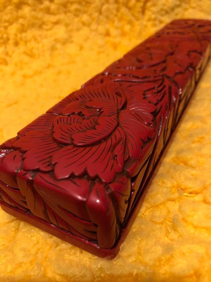Amazon.co.jp: 伝統工芸品 村上木彫堆朱 お箸箱 箱入り : ホーム＆キッチン