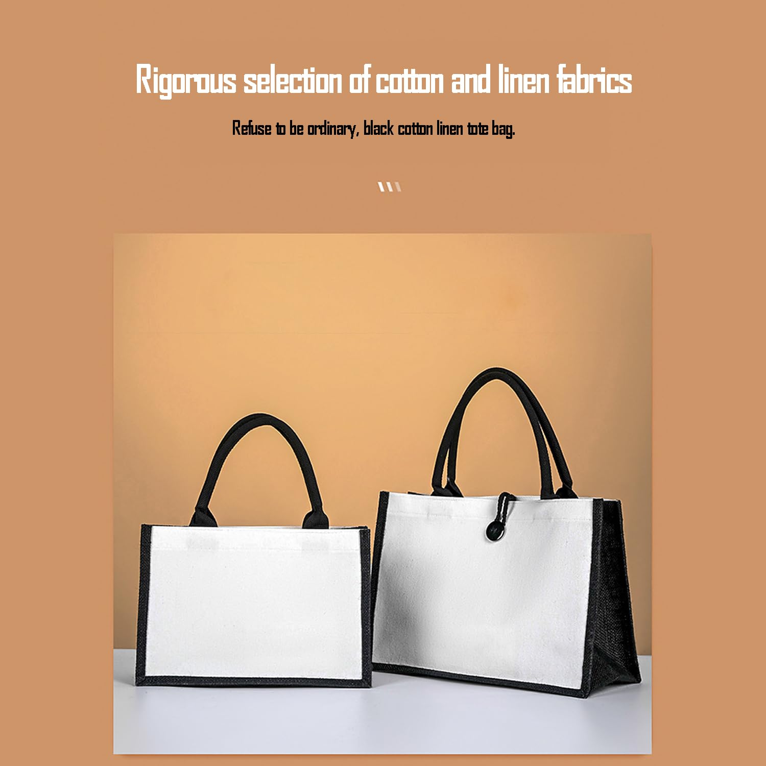 Bolsa de yute blanco