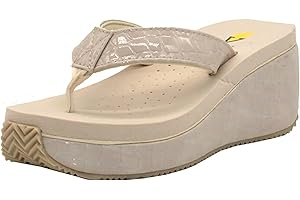 Volatiles Women's Frappachino Flip Flop Wedge Sandals