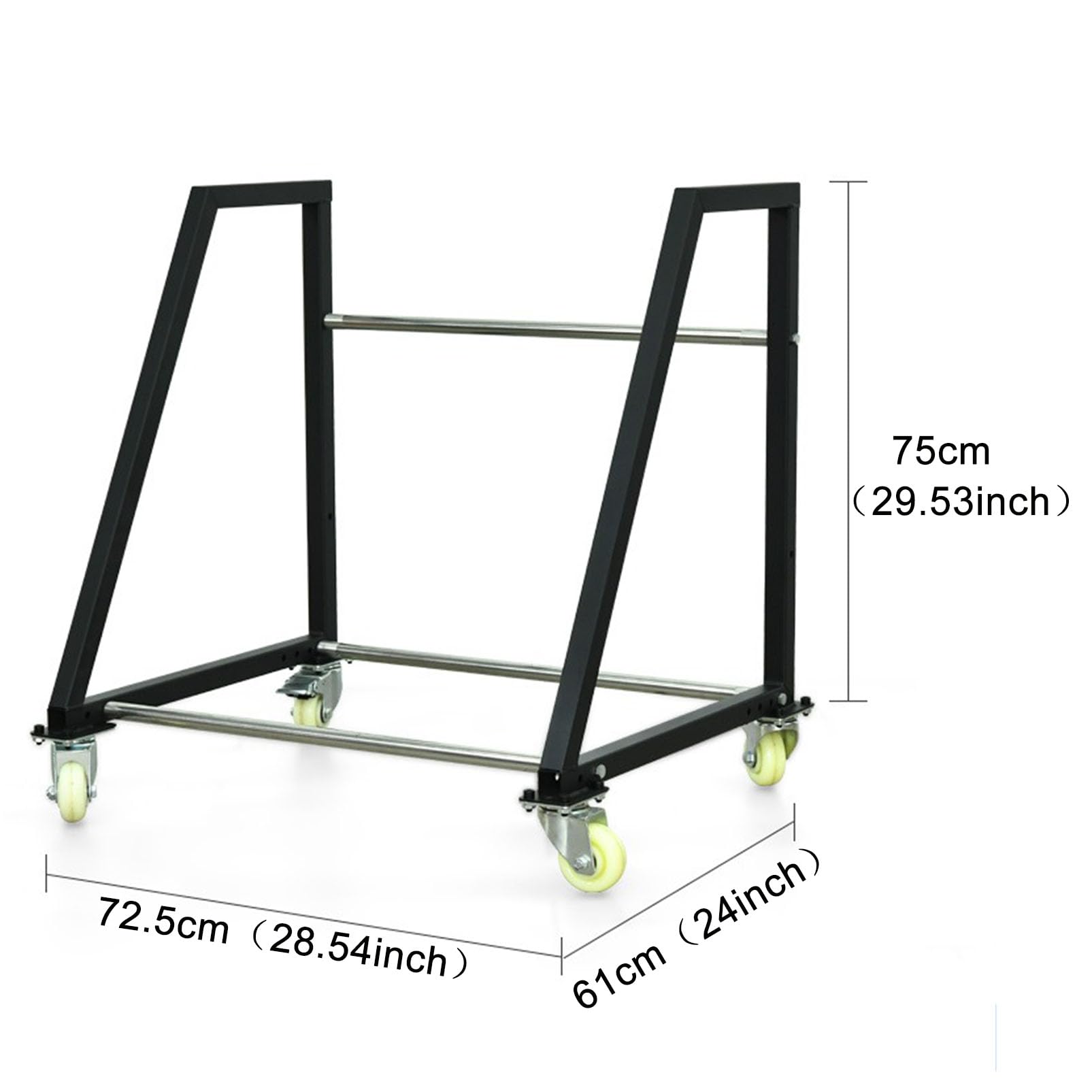 Rack di stoccaggio pneumatici, Scaffale mobile dell'organizzatore della gomma con ruote, Supporto per pneumatici di rotolamento resistente per officina, Carrello di trasporto della gomma