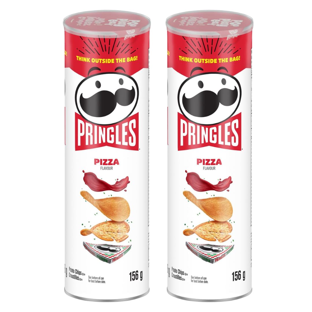 Credo Gifts Snack Tub Bundle With Pringles Large Pizza Flavoured Snack 155g (2 Pack)